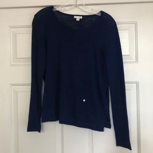 NWOT J.JILL Navy Blue Sweater